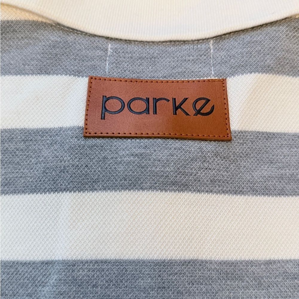Parke Striped Collared Rugby Pullover - Picture 3 of 5